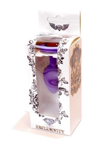 Plug-Jewellery Purple Silicon PLUG Small- Red Diamond na Arena.pl