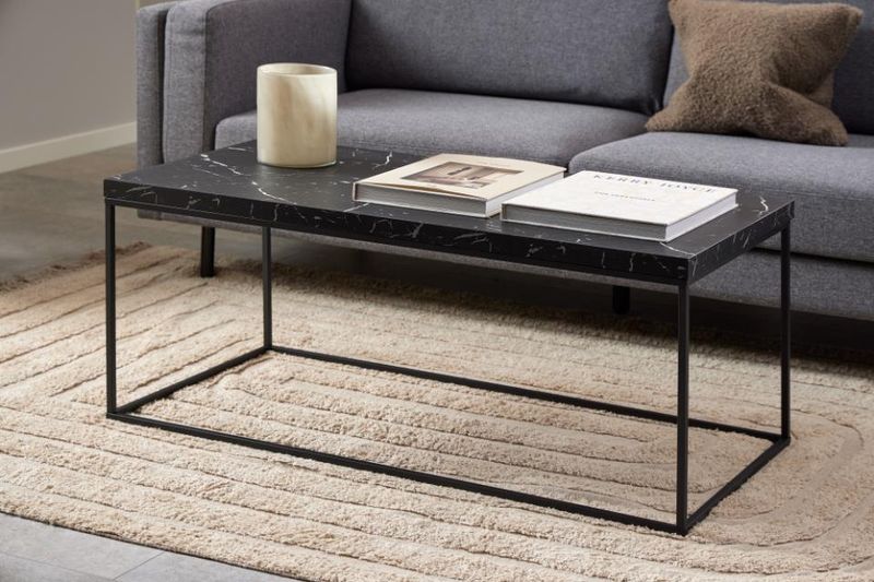 Stolik Barossa 110x55cm czarny marmur zdjęcie 4
