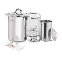 SZYNKOWAR + GARNEK INDUKCJA 4L worki TERMOMETR sitko ZESTAW na SZYNKI SCHAB