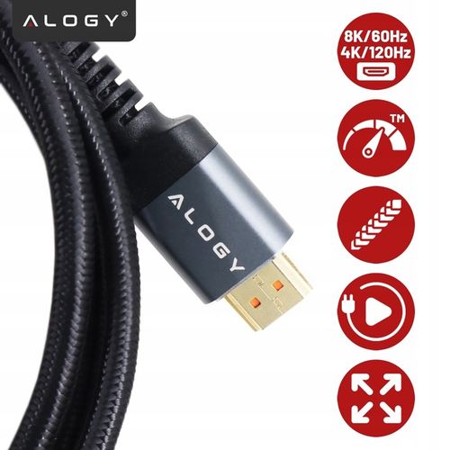 Kabel HDMI 2.1 PREMIUM High Speed 10K 8K/60HZ 4K/120HZ 5m na Arena.pl
