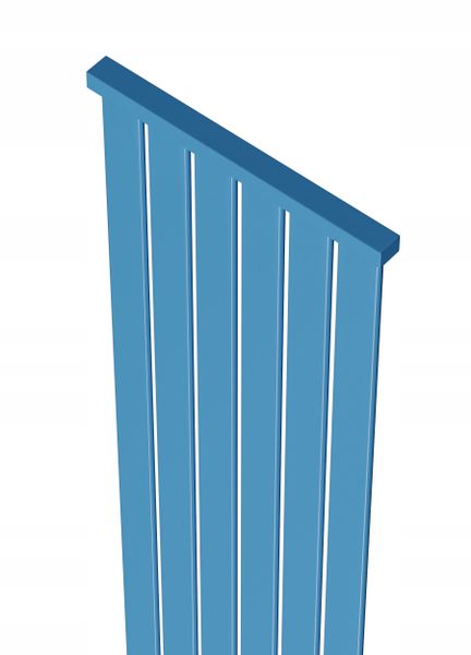 Grzejnik dekoracyjny LOTUS 120x45 NIEBIESKI zdjęcie 5