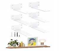 Nowoczesny Wspornik Półki 15Cm Uchwyt Pod Półkę Biały Podpórka Loft 6X