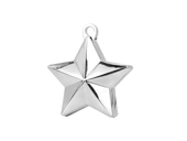 Ciężarek / obciążnik do balonów, Gwiazda, srebrna
