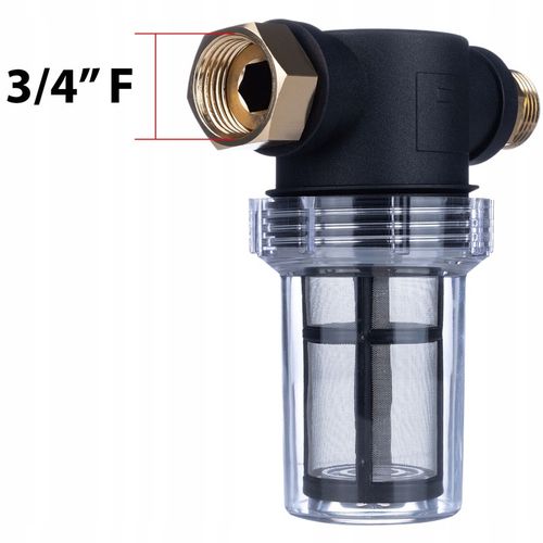 UNIWERSALNY FILTR WODY DO KRANU MYJKI MAUZERA INSTALACYJNY 3/4” PIACH na Arena.pl