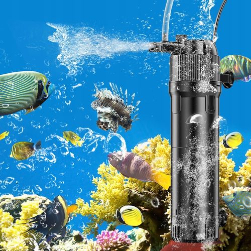 5W1 FILTR WEWNĘTRZNY Z LAMPĄ UV 800L/H DO AKWARIUM 100-300L Z UVC na Arena.pl