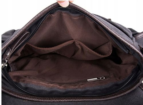 TORBA MĘSKA na ramię do pracy, szkoły A4 canvas+ GRATIS :) na Arena.pl