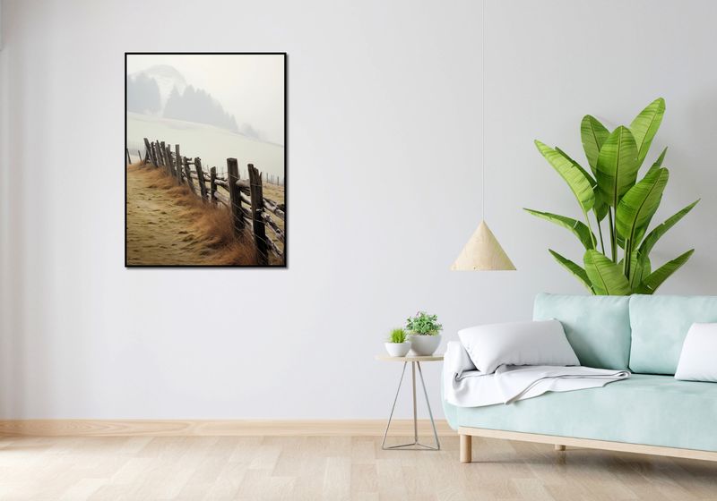 Plakat 75x100cm Spowity Mgłą zdjęcie 4