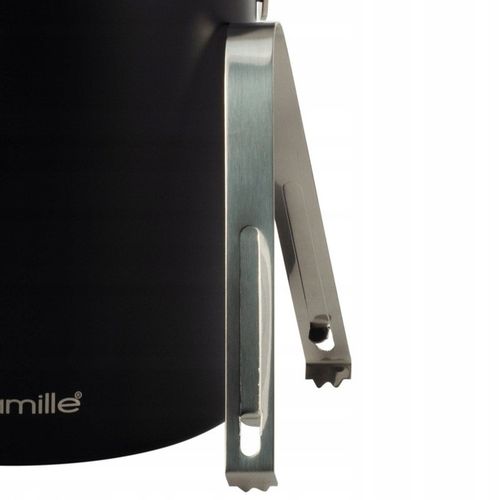 WIADERKO do LODU COOLER pojemnik TERMICZNY do chłodzenia CZARNY + szczypce na Arena.pl