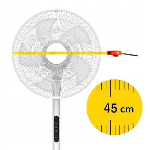 Wentylator stojący HYG wiatrak podłogowy cichy mocny 5 łopatek aż 45cm XXL na Arena.pl