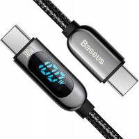 BASEUS MOCNY KABEL PRZEWÓD USB TYPU C DO TELEFONU SZYBKIE ŁADOWANIE 100W 1M