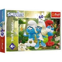 puzzle 60 zaczarowany las smerfy 17401