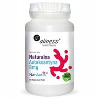 Aliness NATURALNA ASTAKSANTYNA NatAxtin 8 mg 60 kapsułek ANTYOKSYDANT