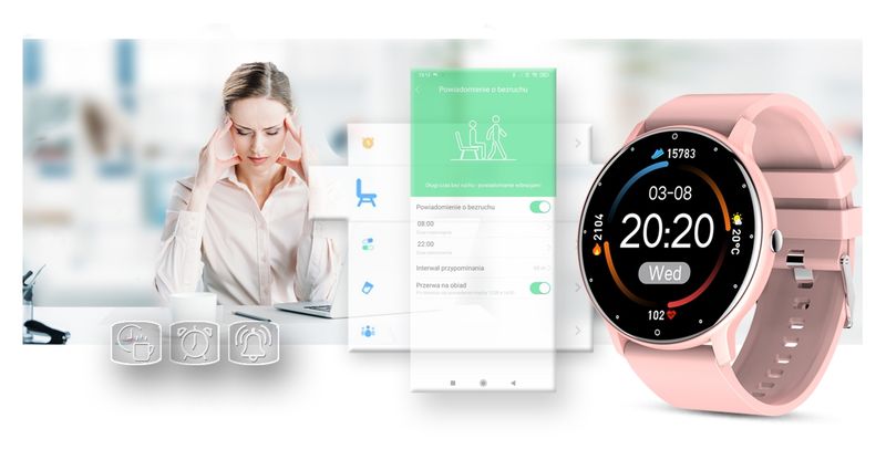 smartwatch damski gravity gt1-1 zdjęcie 14