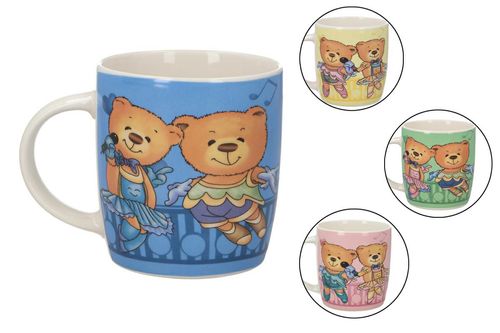 kubek ceramiczny w ozdobnym kartoniku 320 ml  misie na Arena.pl