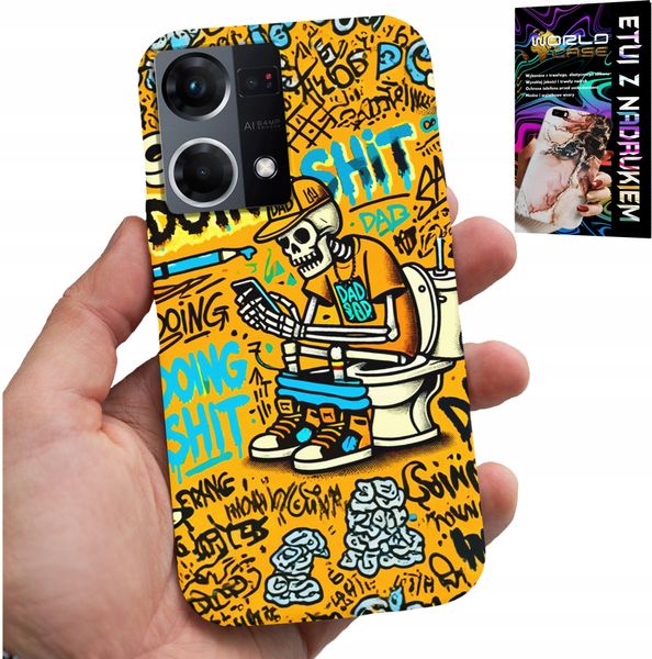 ETUI DO OPPO RENO7 4G - DOING SHIT KOŚCIOTRUP NA KIBLU CASE zdjęcie 1