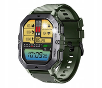 Smartwatch Oukitel BT101 2,02" 410 mAh zielony AMOLED SpO2 Bluetooth 5ATM