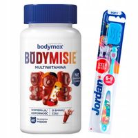 Bodymax Bodymisie żelki smak cola 60szt szczoteczka JORDAN 6-9 lat GRATIS