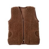 KAMIZELKA WEŁNIANA MERYNOS KOLOR BRĄZOWY 1-3 lata