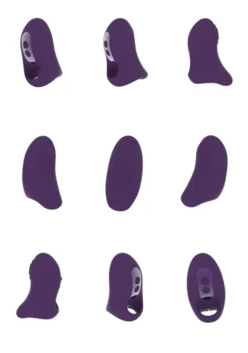 vive hana - anatomiczny wibrujący pierścień na palec, 10 trybow, fioletowy na Arena.pl