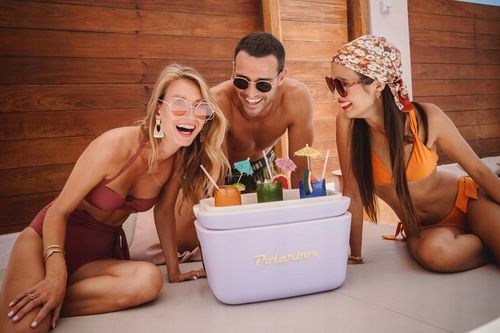 Przenośna Lodówka Retro 20 Litrów Gold Polarbox Oliwka Premium na Arena.pl