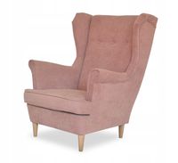 Fotel uszak ARI skandynawski Family Meble - Różowy Design Wnętrza