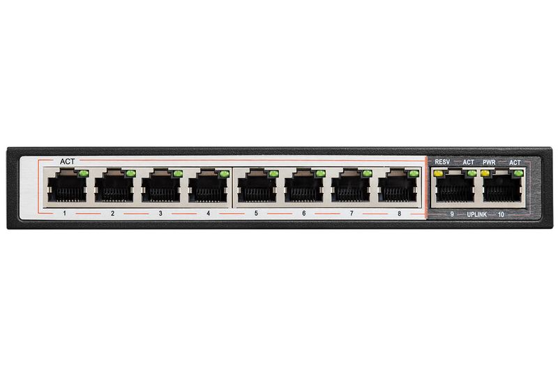 Switch PoE dla 8 kamer IP BCS-B-SP0802 8xPoE+ 96W zdjęcie 2