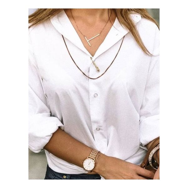 Naszyjnik stal chirurgiczna literka T platerowana złotem NST995T zdjęcie 5