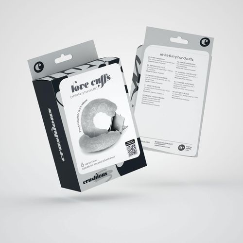 love cuffs furry handcuffs crushious white na Arena.pl