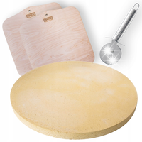 KAMIEŃ DO PIZZY VIAGGIO 35 CM + 2 ŁOPATKI + NÓŻ