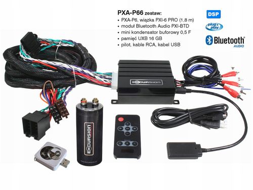 Procesor DSP Excursion 6 kanałów wzmacniacz BT na Arena.pl