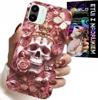 ETUI DO XIAOMI REDMI A1 - KOBIECE, MODNE WZORY, CZASZKA W RÓŻE