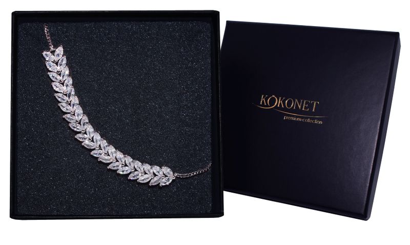 Bransoletka ślubna BERTA silver zdjęcie 1