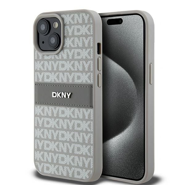 Etui DKNY do iPhone 15 Plus, iPhone 14 Plus, Beżowy zdjęcie 1