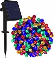 LAMPKI SOLARNE ZEWNĘTRZNE CHOINKOWE MULRI KOLOT DO OGROGU 200LED 9959 IP44