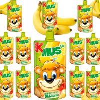 KUBUŚ Mus 100% Banan Jabłko 100 g x 12 sztuk