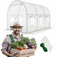 TUNEL FOLIOWY 6m² OGRODOWY SZKLARNIA 3x2m UV-4