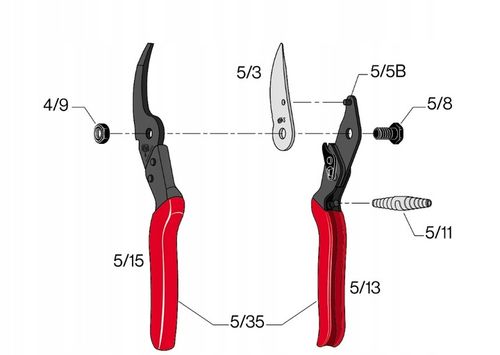 FELCO 5 PRECYZYJNY SEKATOR JEDNORĘCZNY, NOŻYCE OGRODOWE - MODEL PODSTAWOWY na Arena.pl
