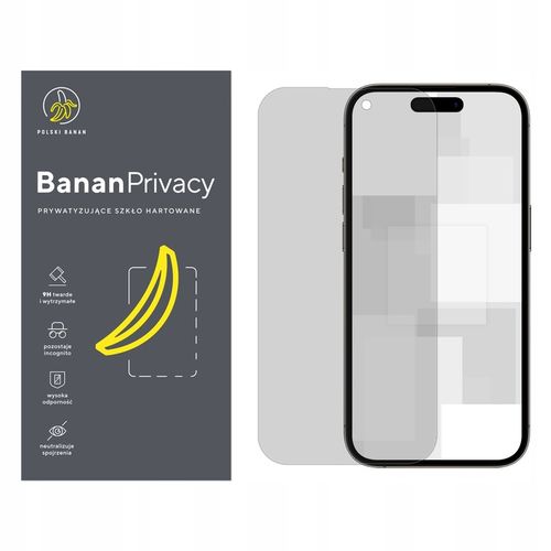 Szkło hartowane prywatyzujące 9H BananPrivacy do Apple iPhone 14 Pro na Arena.pl