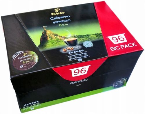 TCHIBO CAFISSIMO ESPRESSO BRASIL 96 sztuk BIG PACK na Arena.pl