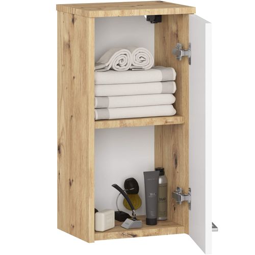 SZAFKA WISZĄCA ŁAZIENKA FIN W30 1D DĄB ARTISAN / BIAŁA na Arena.pl