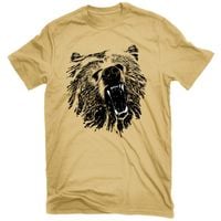 KOSZULKA Z NADRUKIEM BEAST MODE, BEŻOWA, ROZ. M