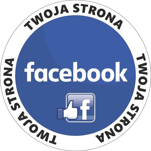 Naklejka z logo FACEBOOK INSTAGRAM Youtoube na Arena.pl