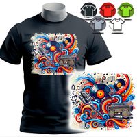 KOSZULKA T-SHIRT MĘSKI WZORY DO WYBORU - MUZYKA - XXL