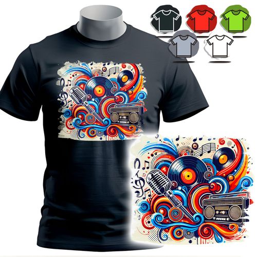 KOSZULKA T-SHIRT MĘSKI WZORY DO WYBORU - MUZYKA - XXL na Arena.pl