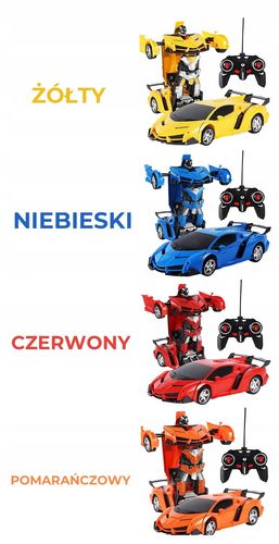 TRANSFORMUJĄCY ROBOT SAMOCHÓD LED DŹWIEK na Arena.pl