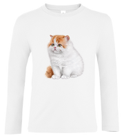 Bluzka tshirt z długim rękawem Kot