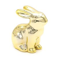 ZAJĄCZEK WIELKANOCNY ZŁOTY KRÓLICZEK DO STROIKA FIGURKA KRÓLIK