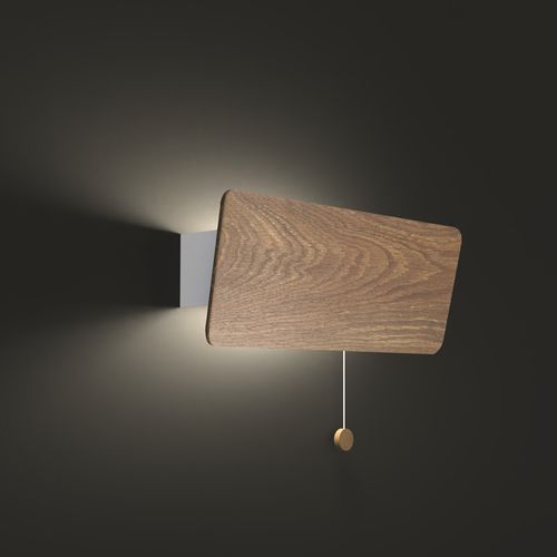 Skandynawska LAMPA ścienna OSLO 9700 Nowodvorski drewniana OPRAWA ekologiczny kinkiet prostokątny regulowany naturalne drewno na Arena.pl
