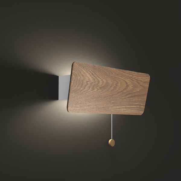 Skandynawska LAMPA ścienna OSLO 9700 Nowodvorski drewniana OPRAWA ekologiczny kinkiet prostokątny regulowany naturalne drewno zdjęcie 4
