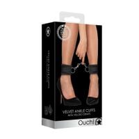 velvet adjustable ankle cuffs